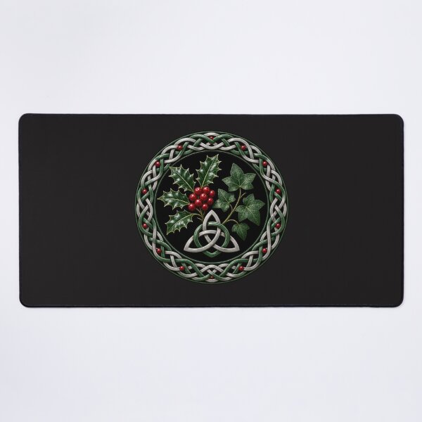Item preview, Holly Sprig Trinity Knot designed and sold by Freckled-Monkey.