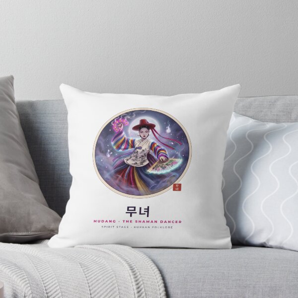 Item preview, Mudang 무녀 – Korean Shaman Dancer Neon Art designed and sold by palyground64.