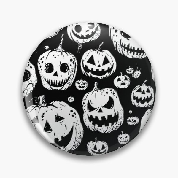 Item preview, Halloween Spooky Jack-O-Lanterns In Black and White designed and sold by DEC02.