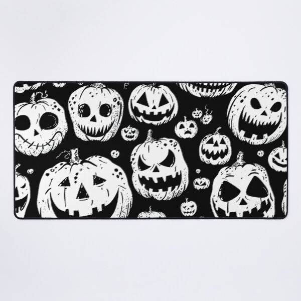 Item preview, Halloween Spooky Jack-O-Lanterns In Black and White designed and sold by DEC02.