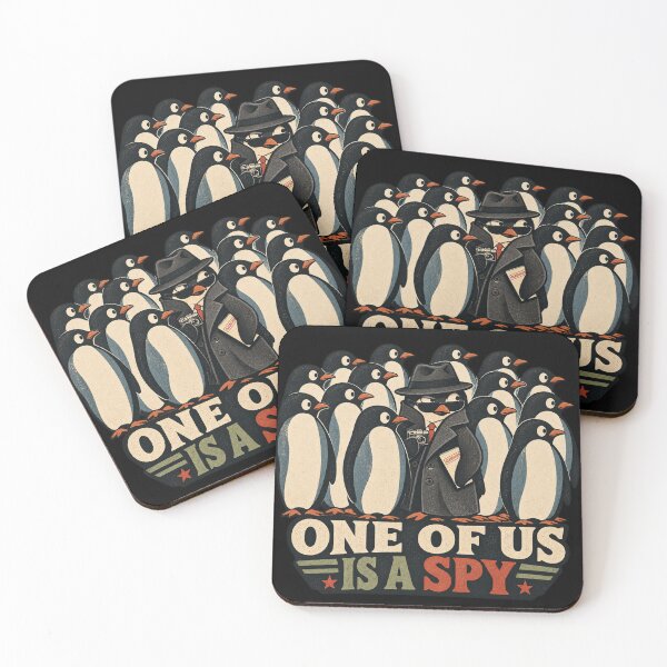 Item preview, One Of Us Is A Spy Penguin | Funny Secret Agent Penguin Art designed and sold by Dogandesighn.