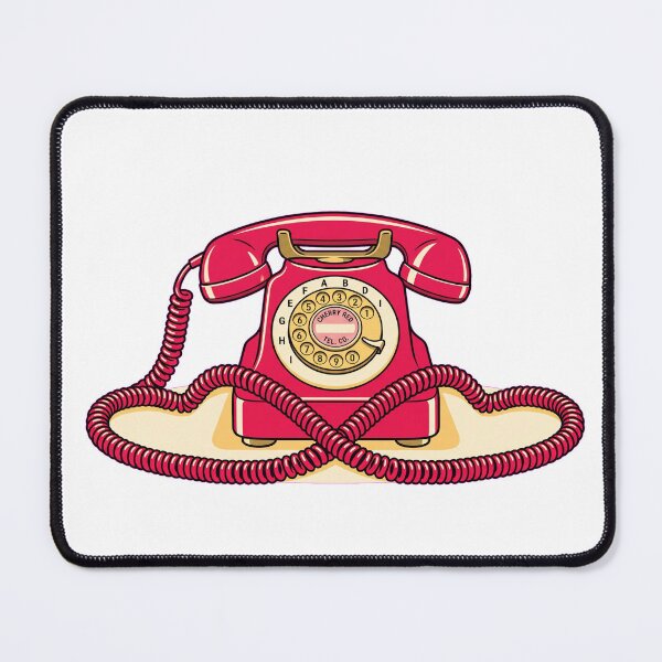 Item preview, Retro Heart Telephone Vector Art Vintage Best Friend Connection Graphic designed and sold by AmadeusModern.