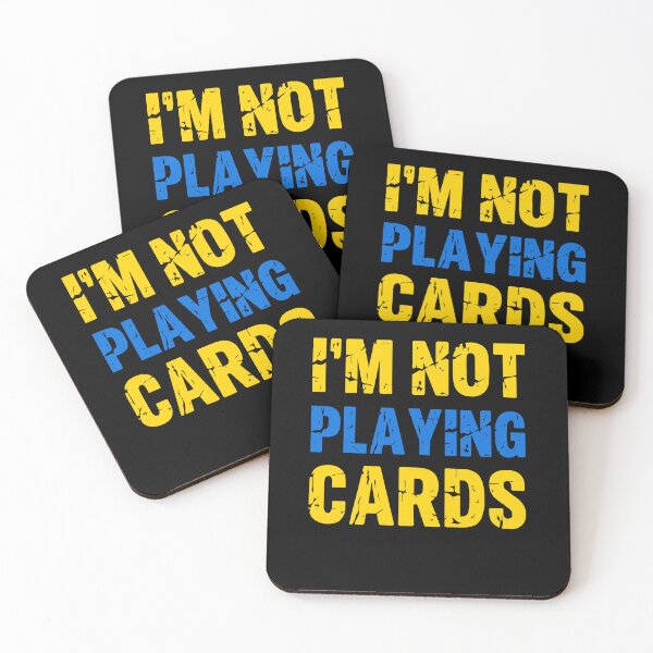 Item preview, I'm Not Playing Cards Zelensky Ukraine Flag designed and sold by Trenddesigns24.