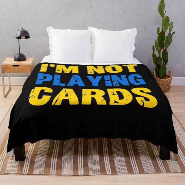 Item preview, I'm Not Playing Cards Zelensky Ukraine Flag designed and sold by Trenddesigns24.