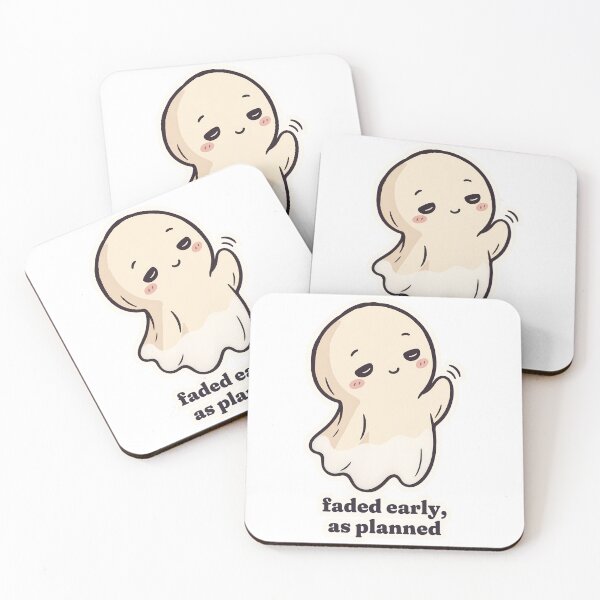Item preview, Introvert Ghost Faded Early Low Social Battery designed and sold by OuqCreations.