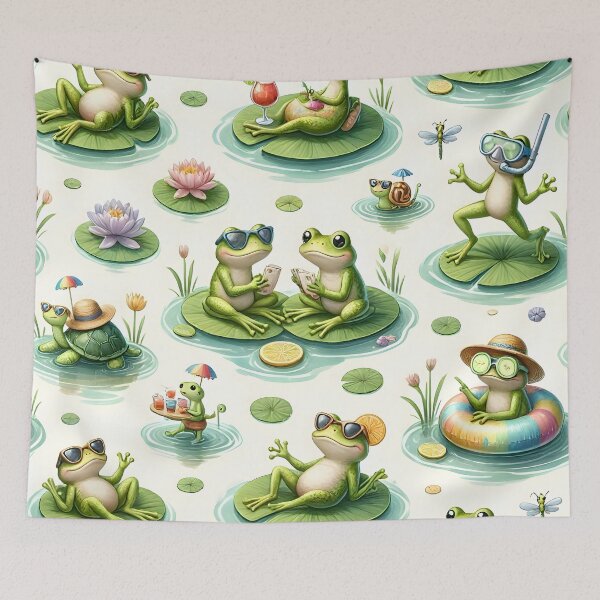 Item preview, Cute Summer Frog Life designed and sold by Sybille-Yates.