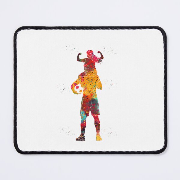 Item preview, Soccer Dad and Daughter Watercolor Art designed and sold by Liededrom..