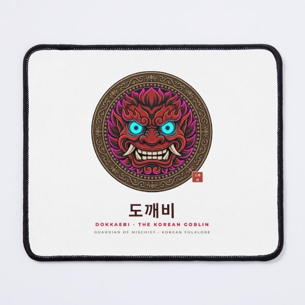 Item preview, Dokkaebi 도깨비 – Korean Goblin Face Emblem designed and sold by palyground64.