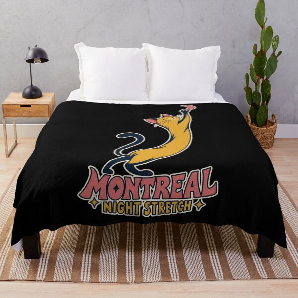 Item preview, Montreal Night Stretch Cat Reaching for the Moon designed and sold by Fenay Designs.