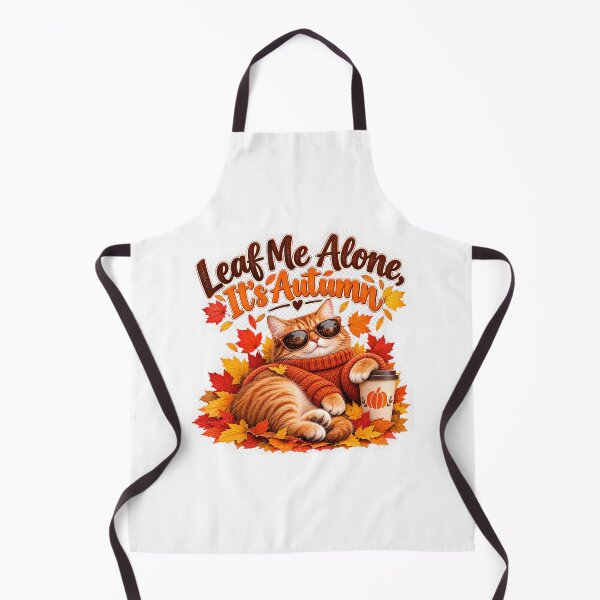 Item preview, Leaf Me Alone, It’s Autumn – Funny Cozy Cat Fall Design designed and sold by cosmea.