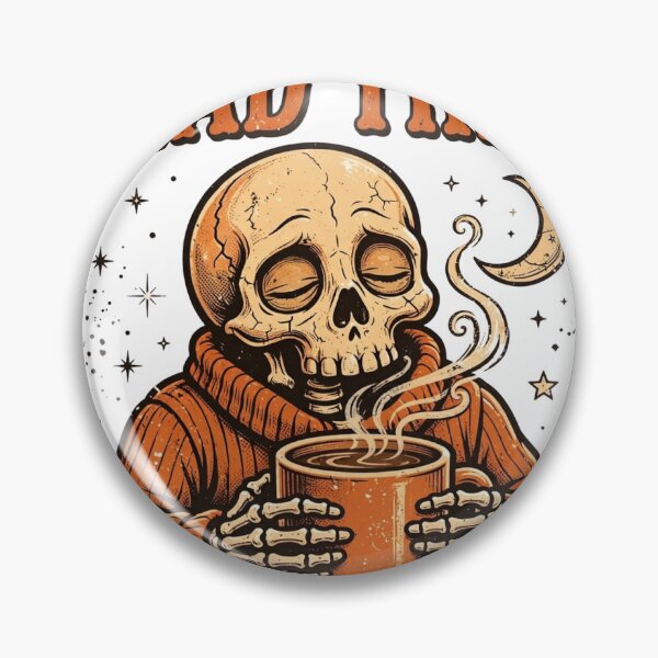 Item preview, Dead Tired Skeleton Coffee Funny Halloween designed and sold by Dudas Garage & Outdoors.