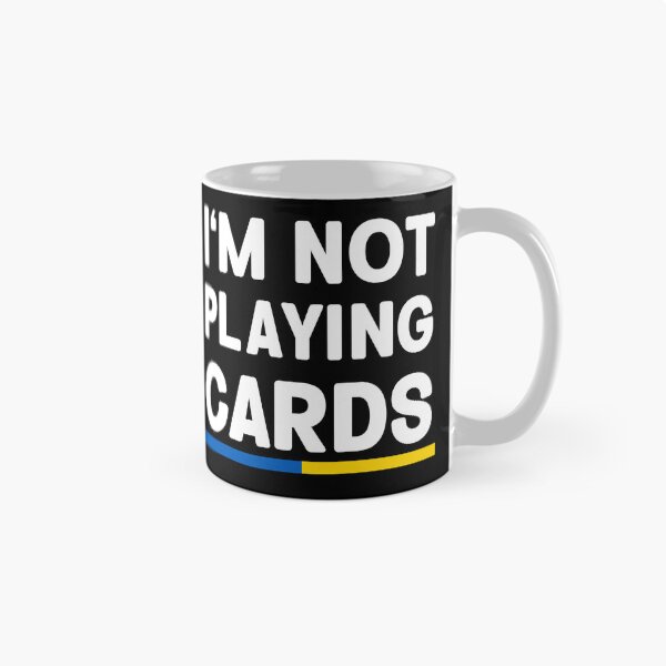 Item preview, I'm Not Playing Cards Zelensky Ukraine Flag designed and sold by Trenddesigns24.