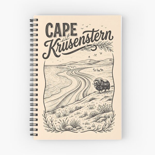 Item preview, Cape Krusenstern Alaska Vintage Travel Poster designed and sold by Wild Places Paper Co..