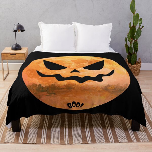 Item preview, Halloween scary jack o lantern moon - Boo! designed and sold by 247DesignStudio.