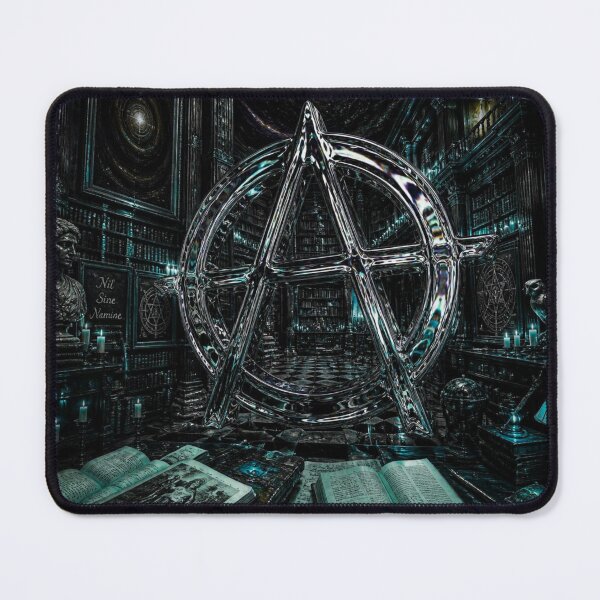 Item preview, Liquid Chrome Anarchy Symbol Minimalist Techwear Sticker designed and sold by LazyDayzCo.