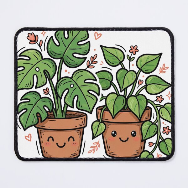 Item preview, Smiling Monstera and Pothos Plant Sticker designed and sold by Wild Shades.