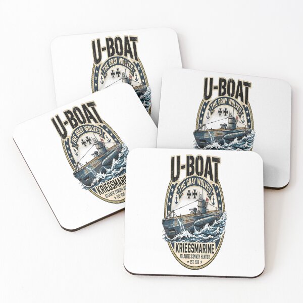 Item preview, U-Boat Kriegsmarine Atlantic Convoy Hunter Vintage Naval Warfare Design designed and sold by CatLovers Studio.