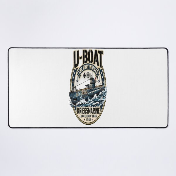 Item preview, U-Boat Kriegsmarine Atlantic Convoy Hunter Vintage Naval Warfare Design designed and sold by CatLovers Studio.