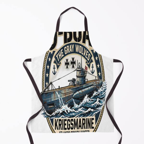 Item preview, U-Boat Kriegsmarine Atlantic Convoy Hunter Vintage Naval Warfare Design designed and sold by CatLovers Studio.