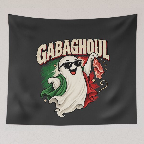 Item preview, Gabaghoul Italian Ghost Retro Halloween Sunglasses Food Humor designed and sold by AmiGraph.