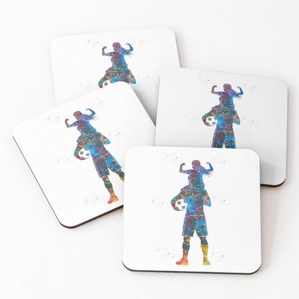 Item preview, Soccer Dad and Daughter Watercolor Art designed and sold by Liededrom..