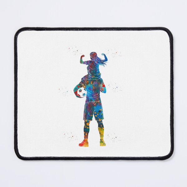 Item preview, Soccer Dad and Daughter Watercolor Art designed and sold by Liededrom..