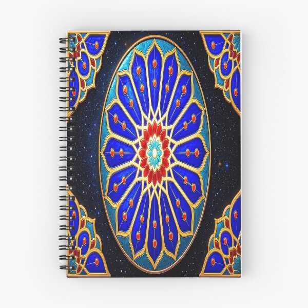 Item preview, Luxury Vitray Mandala - Traditional Golden Islamic Geometric Art designed and sold by Breezes-of-Ida.