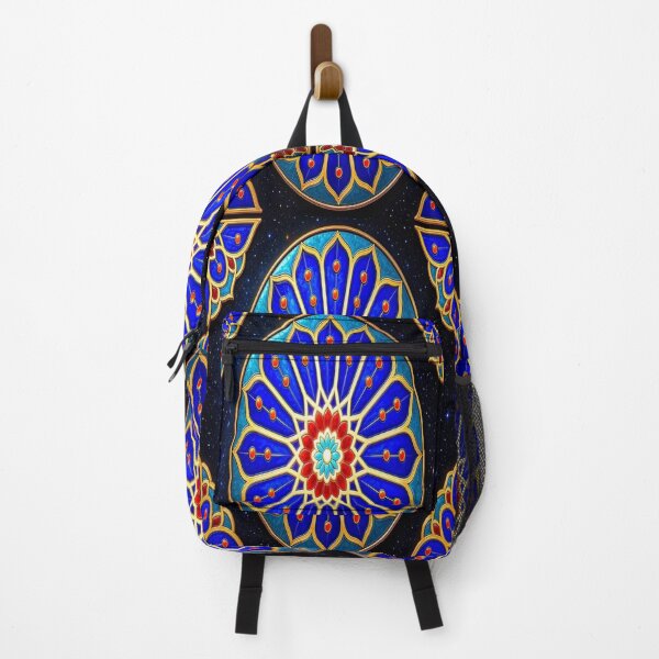 Item preview, Luxury Vitray Mandala - Traditional Golden Islamic Geometric Art designed and sold by Breezes-of-Ida.