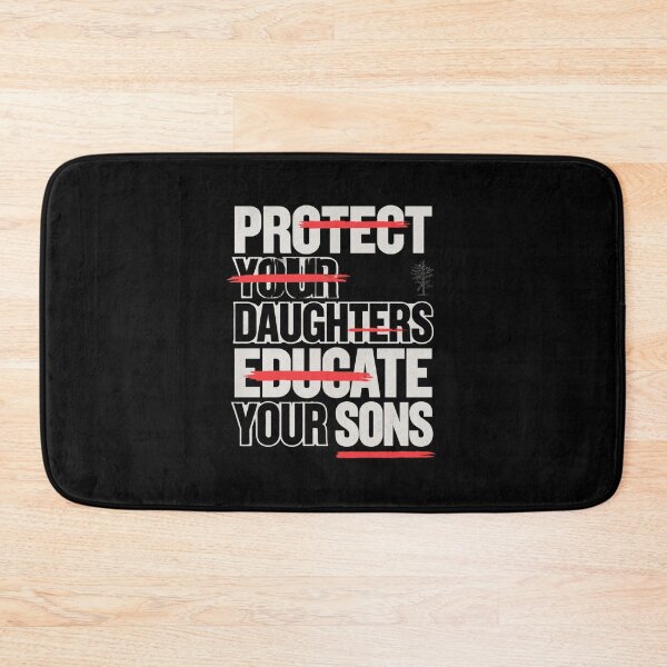 Item preview, Protect Your Daughters Educate Your Sons – Feminist Floral Equality Quote designed and sold by DyzioSupply.