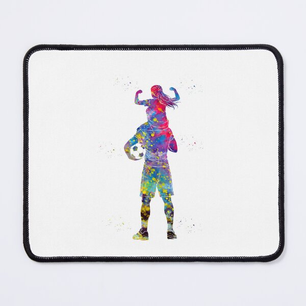 Item preview, Soccer Dad and Daughter Watercolor Art designed and sold by Liededrom..