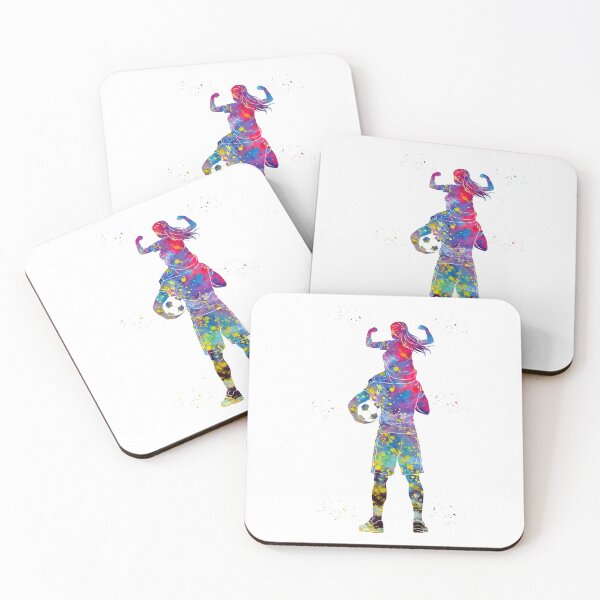 Item preview, Soccer Dad and Daughter Watercolor Art designed and sold by Liededrom..