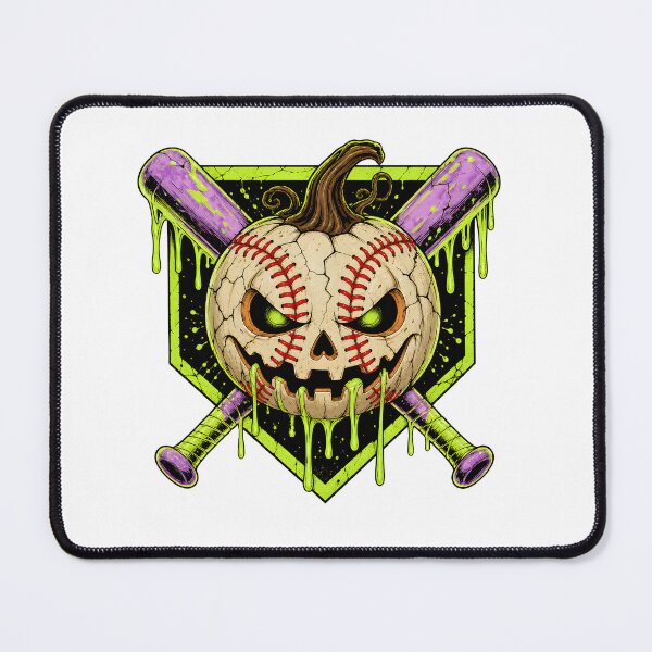 Item preview, Spooky Baseball Pumpkin Bat Halloween designed and sold by MLETEM-P.