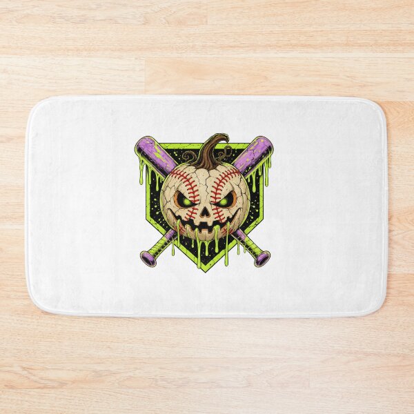 Item preview, Spooky Baseball Pumpkin Bat Halloween designed and sold by MLETEM-P.