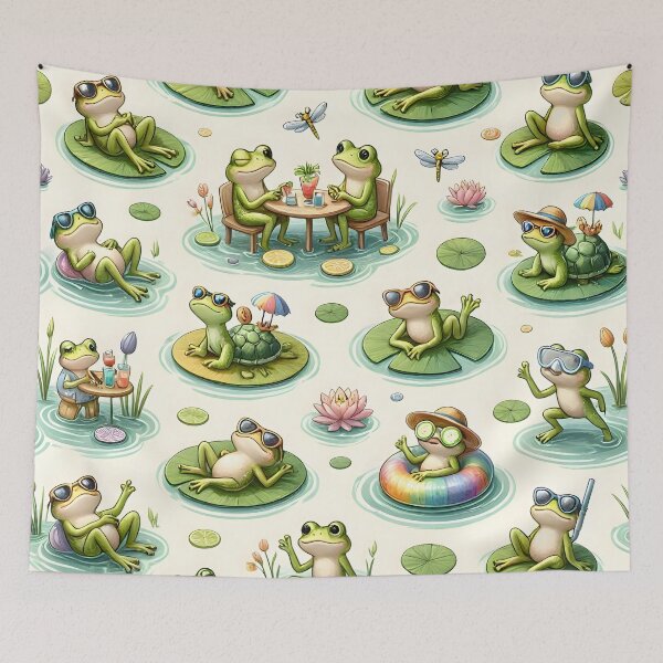 Item preview, Cute Summer Frog Life designed and sold by Sybille-Yates.