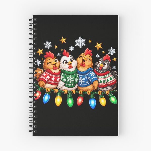 Item preview, Festive Chickens in Christmas Sweaters designed and sold by ROUX-ART.