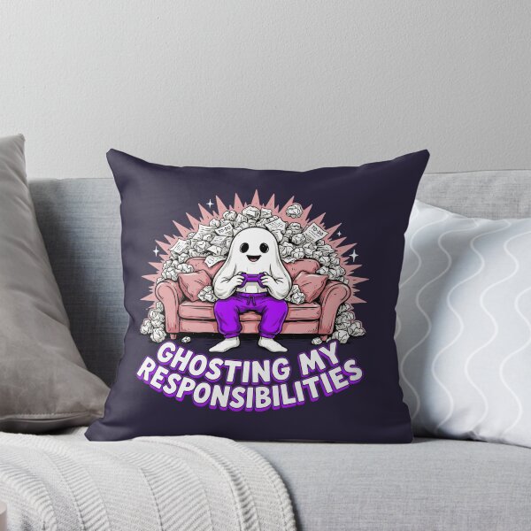 Item preview, Ghosting My Responsibilities Gamer Sheet Ghost designed and sold by Enea Kelo.