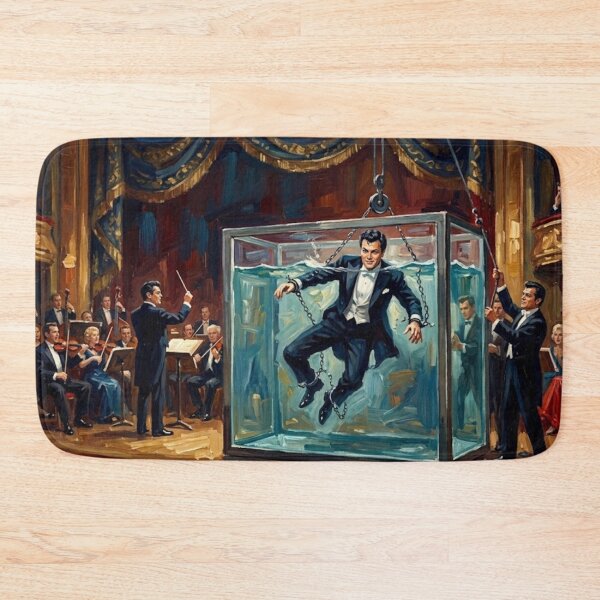Item preview, Houdini Stage Magic Drama Fine Art Tribute designed and sold by Art's Diner.