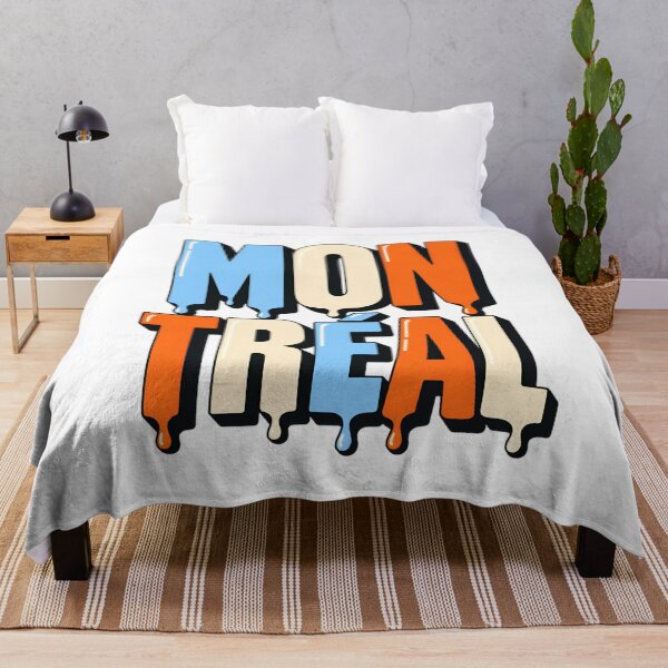 Item preview, Montreal Glossy Dripping Blue and Orange Letters designed and sold by Fenay Designs.