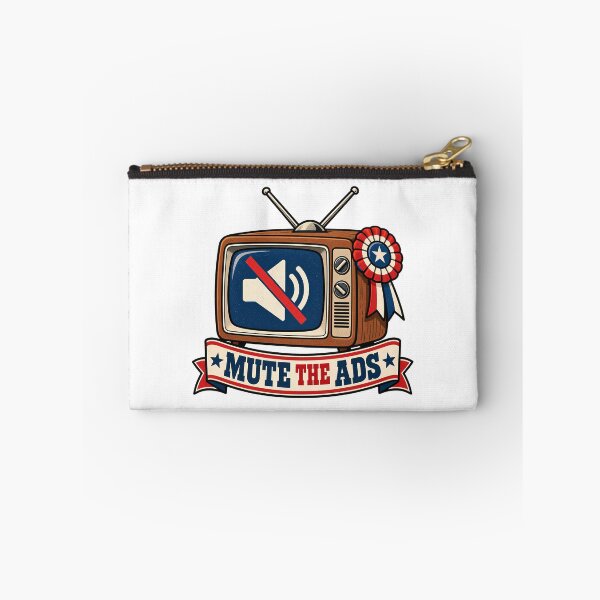 Item preview, Retro TV Mute The Ads Election Season Humor designed and sold by bwanaboards.