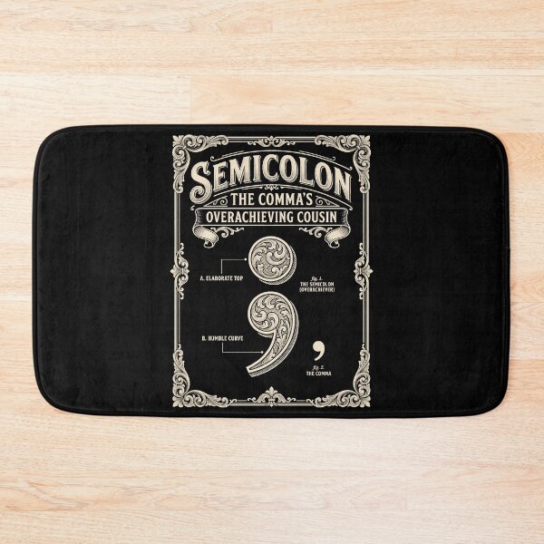 Item preview, Semicolon Humor The Comma's Overachieving Cousin designed and sold by danielliamgill.