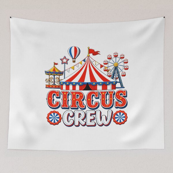 Item preview, Circus Crew Vintage Carnival Tent Ferris Wheel designed and sold by MLETEM-P.