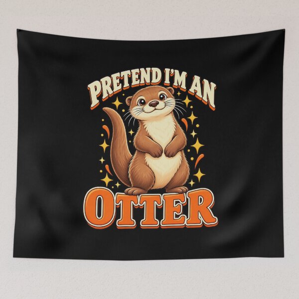 Item preview, Pretend I'm an Otter Retro Kawaii Funny Animal Costume T-Shirt designed and sold by Trendably.