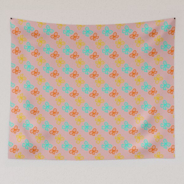 Item preview, Retro Bows-70's Pastel Seamless Pattern designed and sold by OurBrightlife.