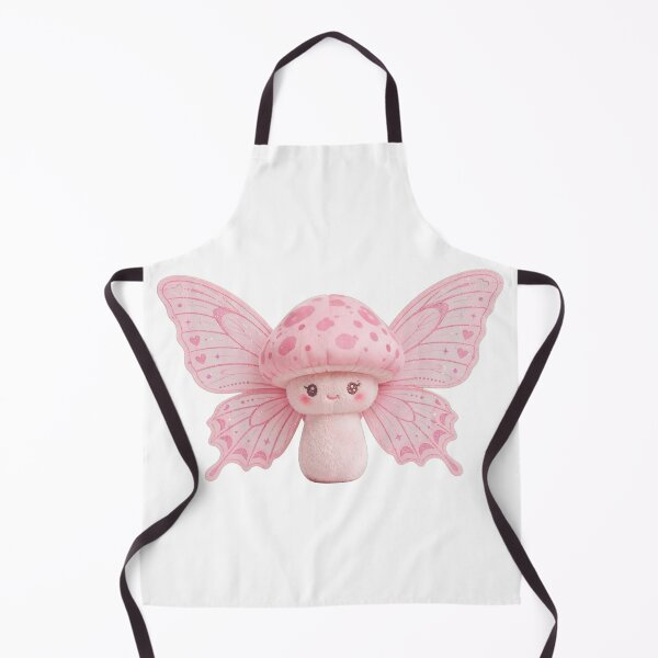 Item preview, Cute Pink Mushroom Fairy Plush Kawaii Butterfly Wings Aesthetic designed and sold by GenZPopStudio.