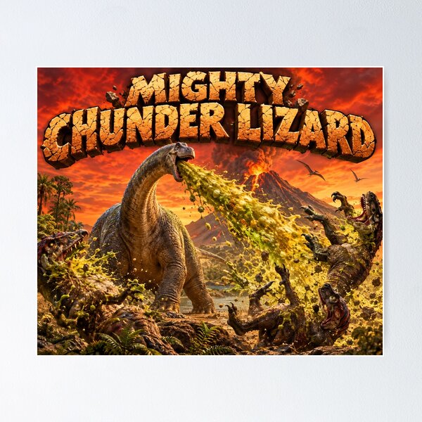 Item preview, MIGHTY CHUNDER LIZARD designed and sold by BigginsMcSauce.