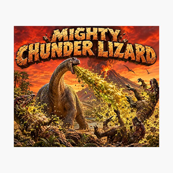 Item preview, MIGHTY CHUNDER LIZARD designed and sold by BigginsMcSauce.