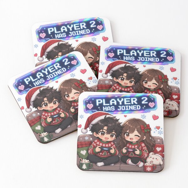 Item preview, Player 2 Has Joined – Cute Anime Gamer Couple Christmas Sweaters designed and sold by AsotenDesigns.