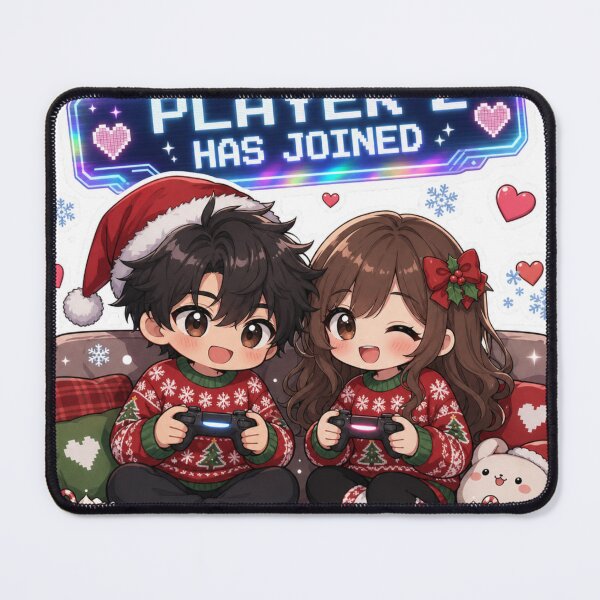 Item preview, Player 2 Has Joined – Cute Anime Gamer Couple Christmas Sweaters designed and sold by AsotenDesigns.