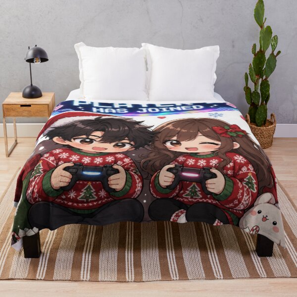 Item preview, Player 2 Has Joined – Cute Anime Gamer Couple Christmas Sweaters designed and sold by AsotenDesigns.