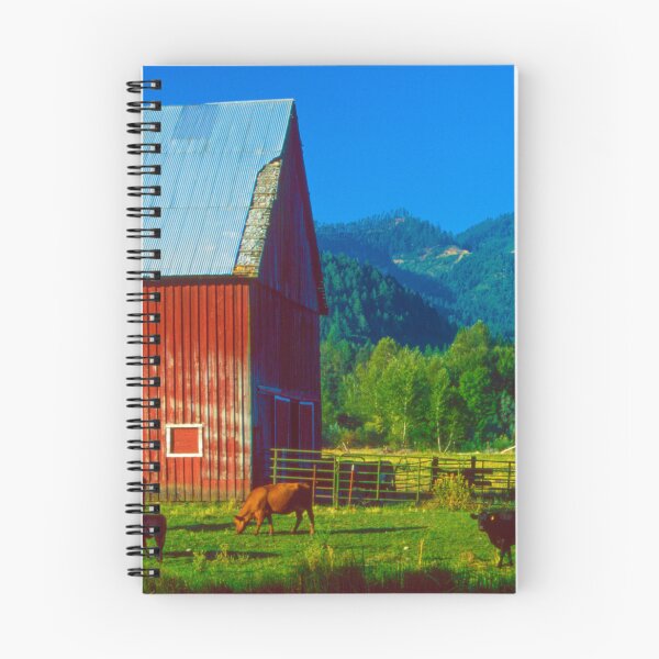 Item preview, Rural Red Barn and Grazing Cows designed and sold by jklune.